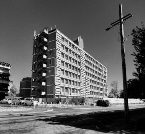 Goodbye, Burns Building! photographed by Inderjit Bharaj, October 2023